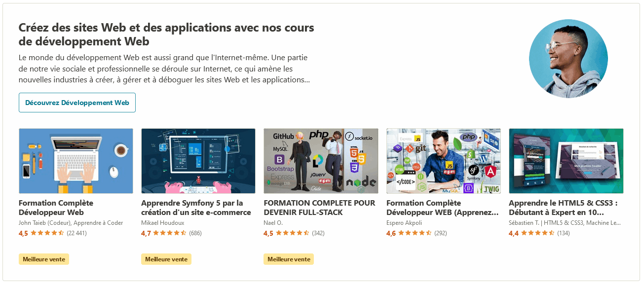 Les meilleures formations en ligne Udemy